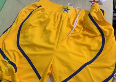 2021 aLL star game shorts yellow